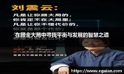 在顾全大局中寻找平衡与发展的智慧之道